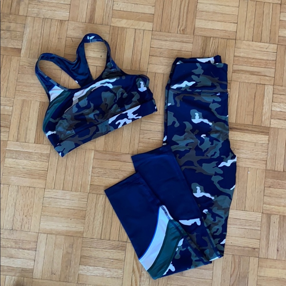 The Upside Camo Workout Set (Sports Bra /Leggings)